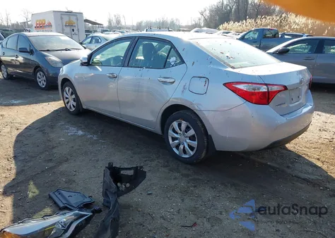 2014 Toyota Corolla Le z USA, uszkodzony, nr VIN 2T1BURHE5EC068339